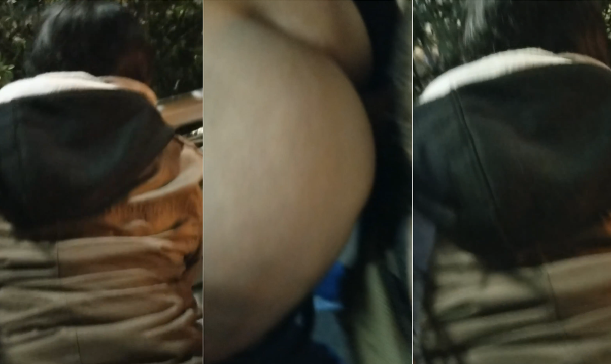 时不时看着周围，偷偷做爱